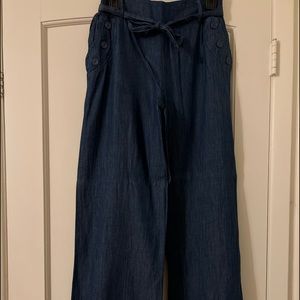 Hendi Brand Soft High Waisted Wide Leg Trouser